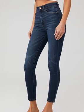 DL1961 Women's Dark Blue Farrow Ankle High-Rise Skinny Jeans Size 34